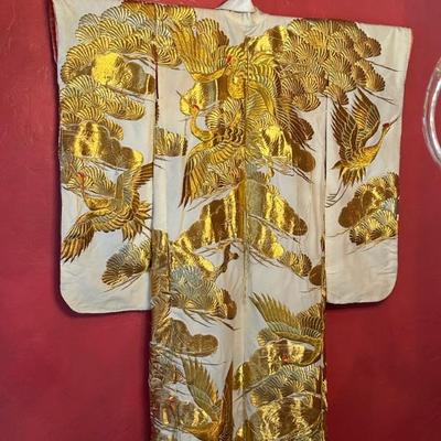 Japanese Antique Wedding Kimono. 