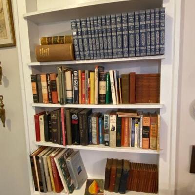 30 linear feet of books