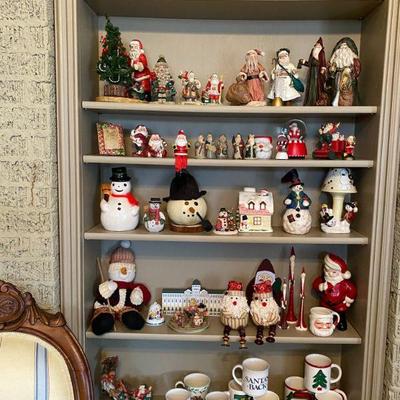 Angels snowmen and santa collection