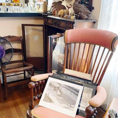 antique victorian rocker