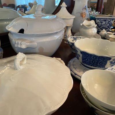 Pottery from Italy, France, England, Wedgwood, Starburst, Fitz & Floyd