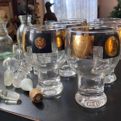 vintage cocktail glasses