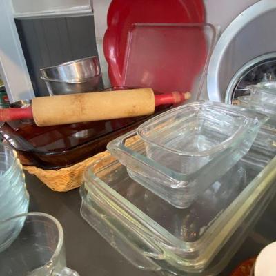 pyrex serving pieces and more