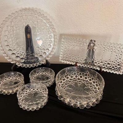Mb136 vintage walther crystal bubble glass