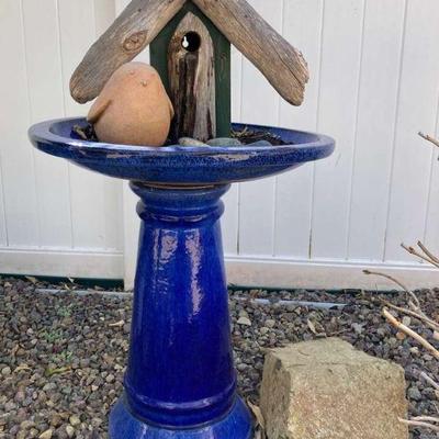 Mb187 blue birdbath
