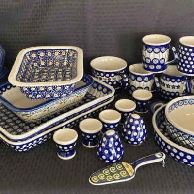 Mb135v boleslawiec polish dishware 1