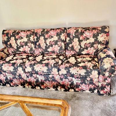 1990s Charles Ray & Assoc. raw silk linen sofa and loveseat in BEAUTIFUL condition! 