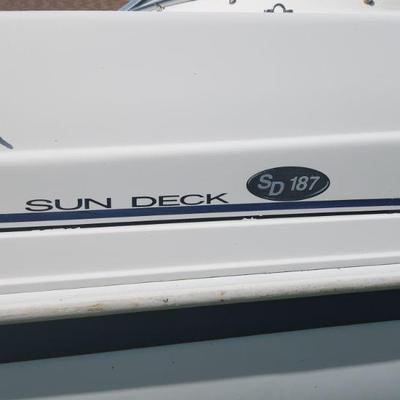 2003 Hurricane (Godfrey Marine) SunDeck SD187 (18'7) Boat - functional, just had tuneup, Yamaha 115 4Stroke Outboard Motor w....