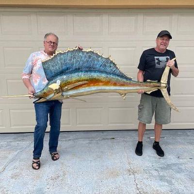 Bronze Swordfish Wall Hanging