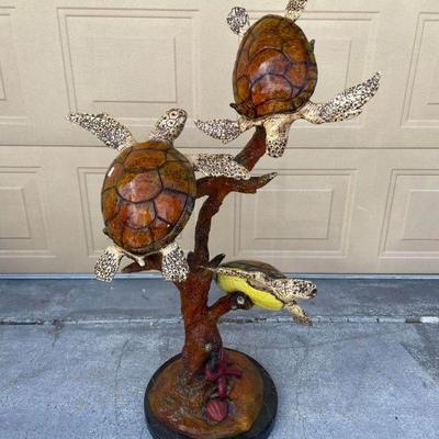 Bronze triple turtles