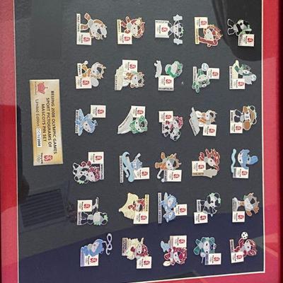 Framed Olympic Pins