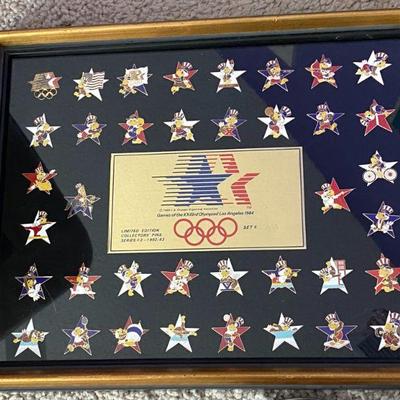 Framed Olympic Pins