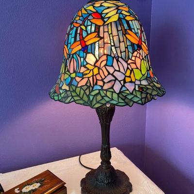 Dragonfly Stained Glass Lamp