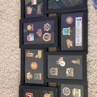Framed Olympic Pins