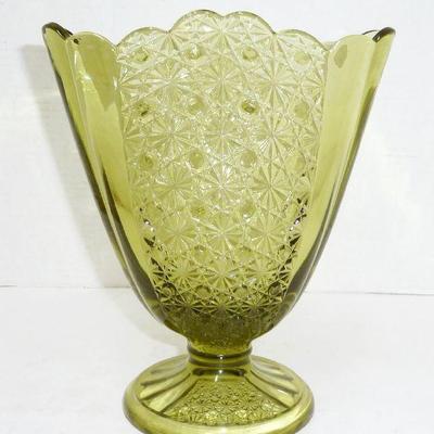 Fenton fan shaped tall vase