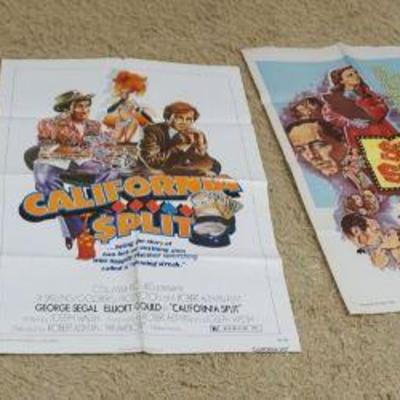 1233	GROUP OF 4 VINTAGE MOVIE POSTERS, LARGEST APPROXIMATELY 27 IN X 41 IN

