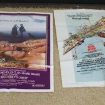 1234	GROUP OF 4 VINTAGE MOVIE POSTERS, LARGEST APPROXIMATELY 27 IN X 41 IN
