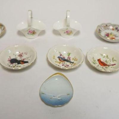 1034	GROUP OF ASSORTED CHINA INCLUDING ROYAL CAULDON ENGLAND 3 3/4 IN BOWLS & B&G DENMARK & BAVARIAN DISHES
