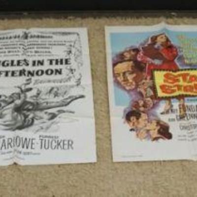 1249	GROUP OF VINTAGE MOVIE POSTERS
