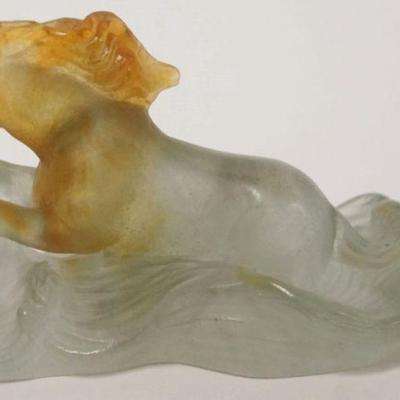 1020E	DAUM FRANCE FIGURE OF A HORSE, APPROXIMATELY 3 IN H
