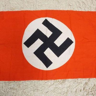 1202	GERMAN WWII BANNER/FLAG, APPROXIMATELY 33 IN X 18 IN
