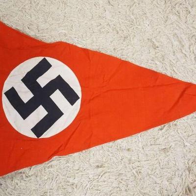1205	GERMAN WWII PENNANT, APPROXIMATELY 26 IN X 18 IN
