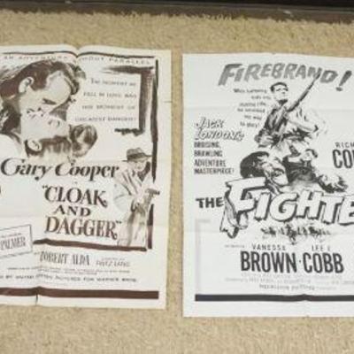 1217	GROUP OF 4 VINTAGE MOVIE POSTERS, LARGEST APPROXIMATELY 27 IN X 41 IN

