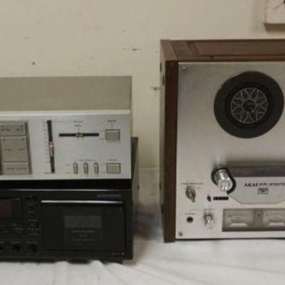 1275	VINTAGE CASSETTE & REEL TO REEL PLAYERS AKAI 4000D, NACHAMICHI BX-1 & DENON DRW 580
