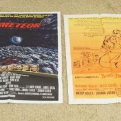 1224	GROUP OF 4 VINTAGE MOVIE POSTERS, LARGEST APPROXIMATELY 27 IN X 41 IN
