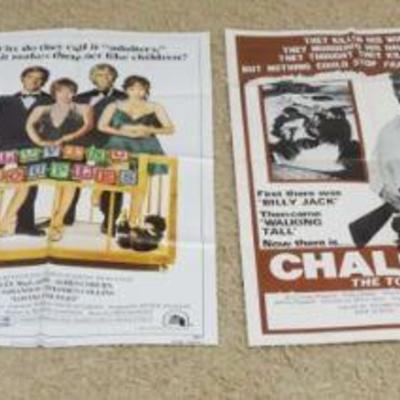 1235	GROUP OF 4 VINTAGE MOVIE POSTERS, LARGEST APPROXIMATELY 27 IN X 41 IN
