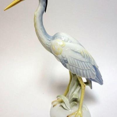 1018C	ROSENTHAL PORCELAIN FIGURE OF STORK, APPROXIMATELY 14 IN H

