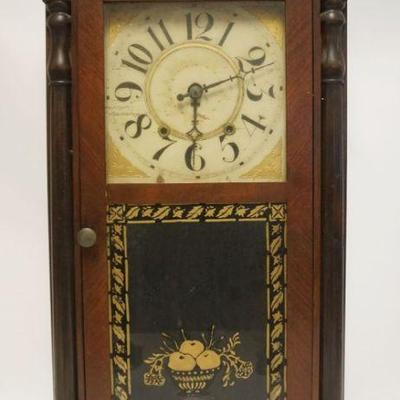 1097	ANTIQUE SHELF CLOCK WILLIAMS-ORTON-PRESTON, APPROXIMATELY 17 IN X 5 IN X 31 IN HIGH
