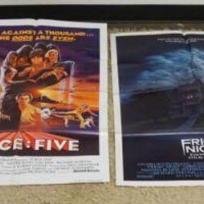 1253	GROUP OF VINTAGE MOVIE POSTERS
