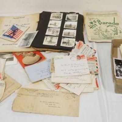 1209	LARGE GROUP OF WWII AMERIAN CORRESPONDENCE INCLUDING PHOTOS
