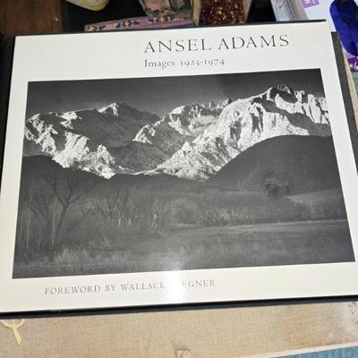 Ansel Adam's signed photo print and book