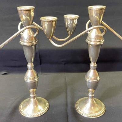 Sterling Silver Candelabras 