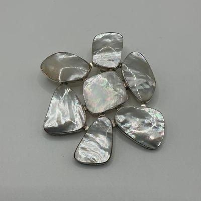 Sterling Mother of Pearl Pendant