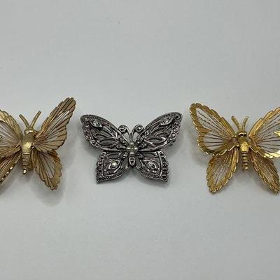 3- Butterfly Brooches