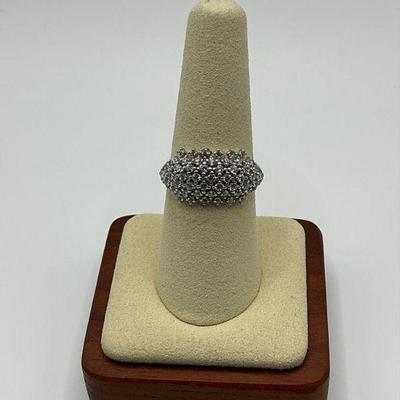 Sterling Pave Style Ring - Sz 8