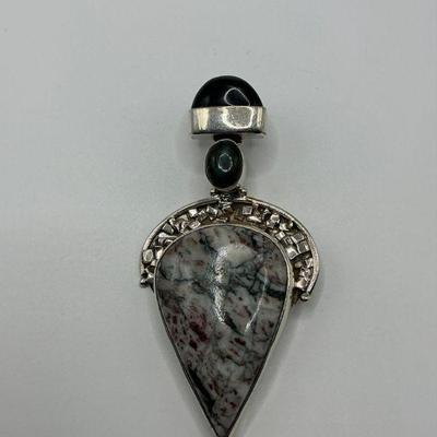 Dendritic Jasper - Sterling Pendant