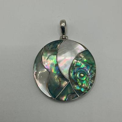 Sterling Mother of Pearl Pendant