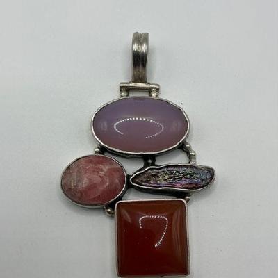 Multi Stone / Sterling Pendant