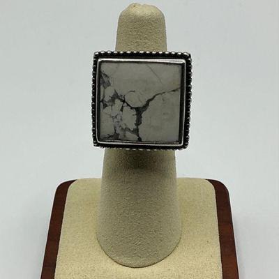 Sterling Magnesite Ring - Sz 6