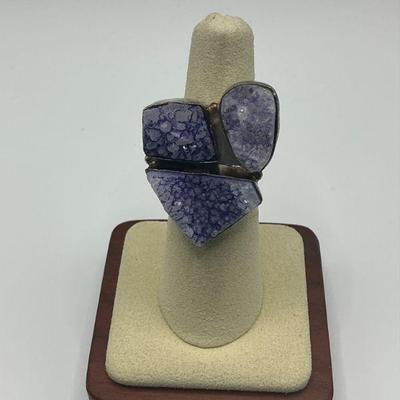 Dyed Druzy Ring