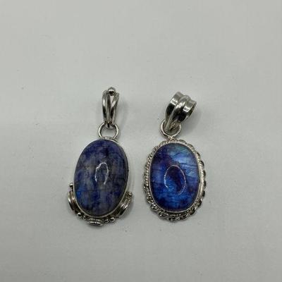 Dyed Agate Pendants