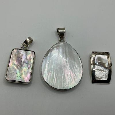 Mother of Pearl / Sterling Pendants