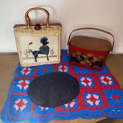 https://ctbids.com/estate-sale/33787/item/3792000/Vintage-Dog-Purses-Foral-Crochet-Afghan