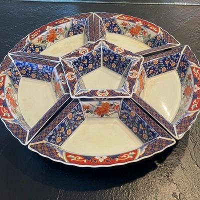RSN024 - Vintage Japanese Imari Style Lazy Susan