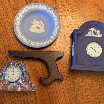 RSN093 Wedgwood and Waterford Pieces - Clocks