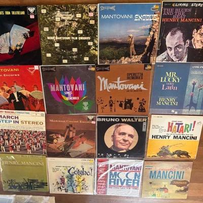 RSN136- Mancini and Montovani Vintage Vinyl Records